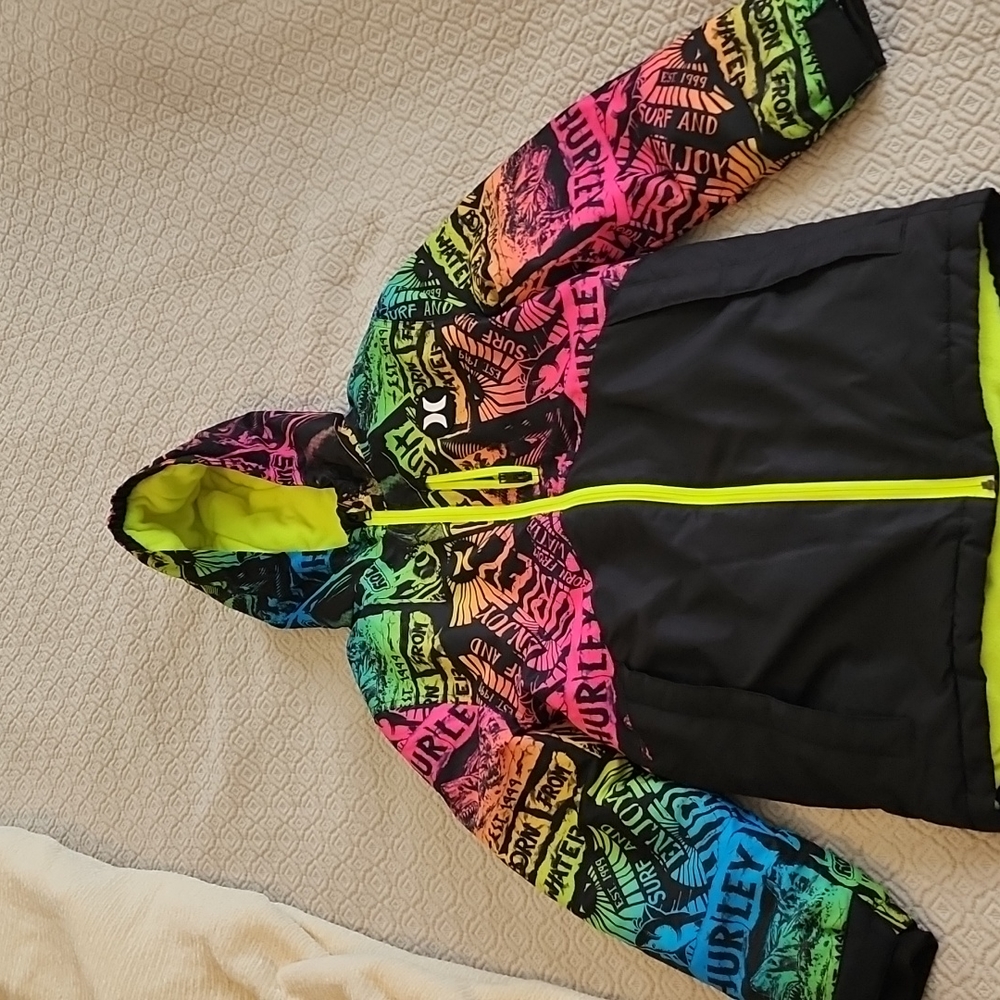 Hurley girls 14/16 coat